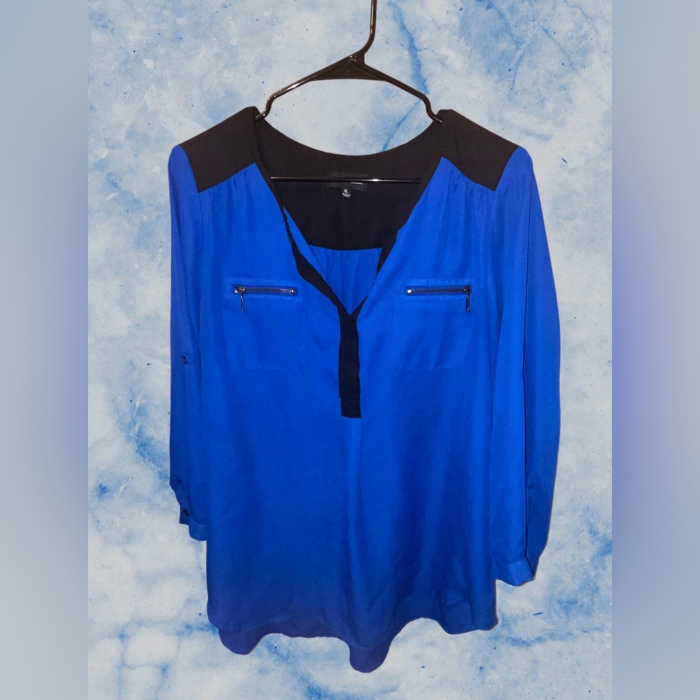 Royal Blue Blouse